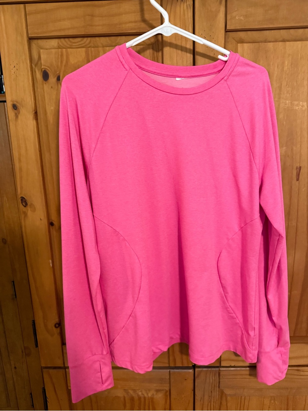 Women's Long Sleeve Tee - Hot Pink